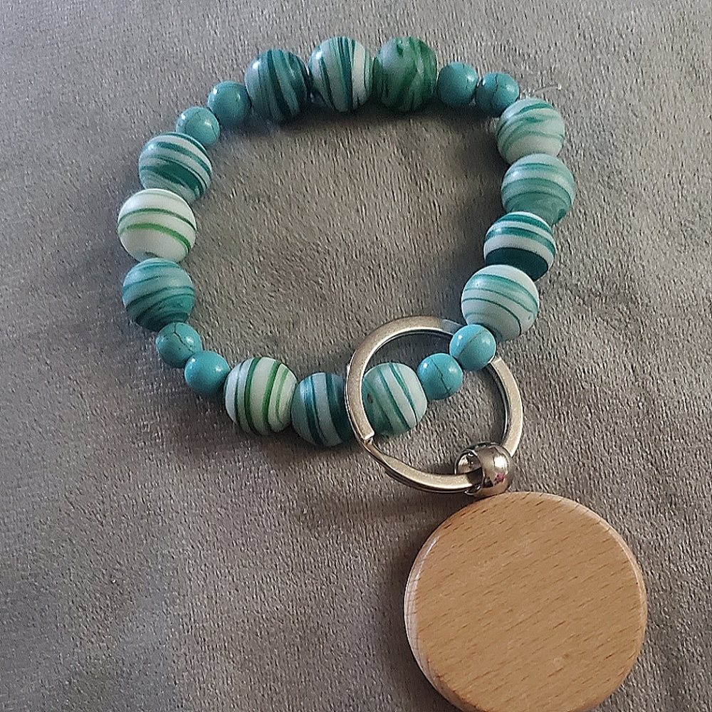 Beaded key ring